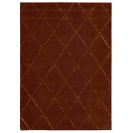 Monterey- Mtr01- Rust- 3.5 Ft. X 5.5 Ft. Rug